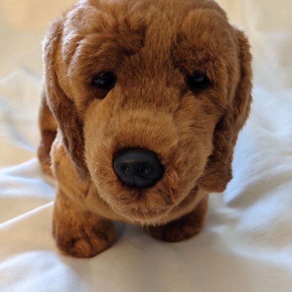 Russ Berrie Yomiko Classics Dachshund Brown Realistic Dog Plush Stuffed Toy 14" - Picture 11 of 12